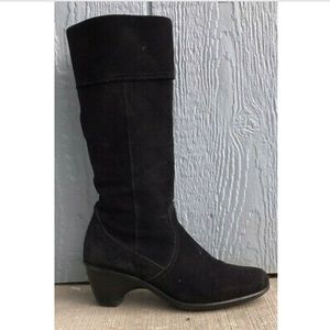 Dansko Risa black suede boots